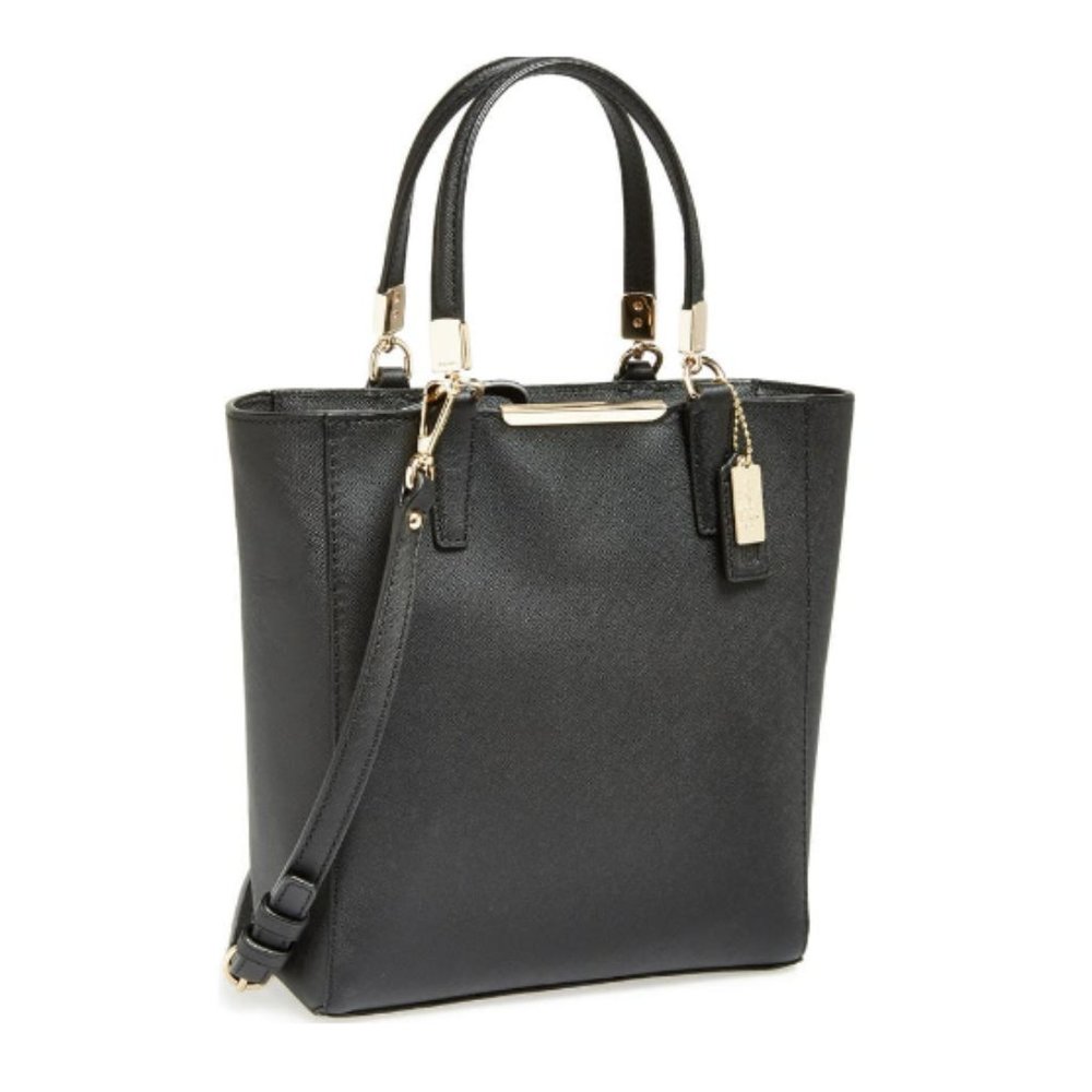 NWOT Coach Madison Saffiano Metallic Bronze Leather Bag